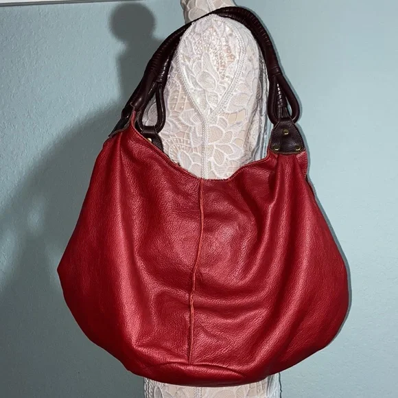 Like new ANTHROPOLOGIE Nest LEATHER Handbag BOHO HOBO Sack